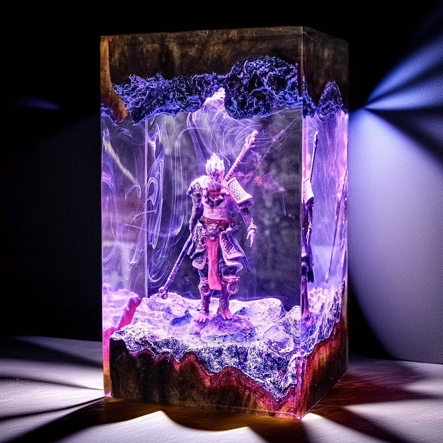 Mythic Monkey Sage Resin Lamp 1