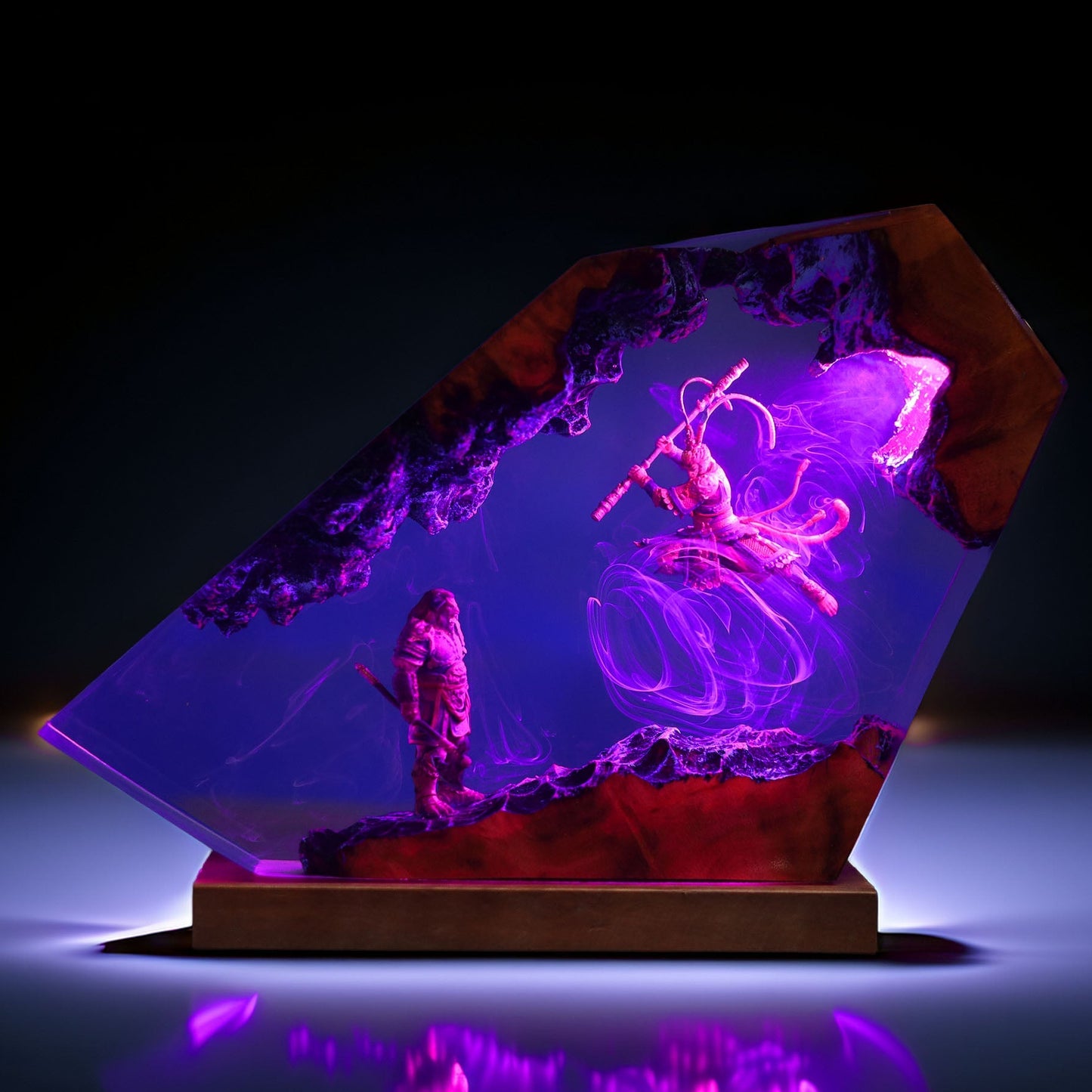 Monkey Sage Vs Bull Demon Resin Lamp