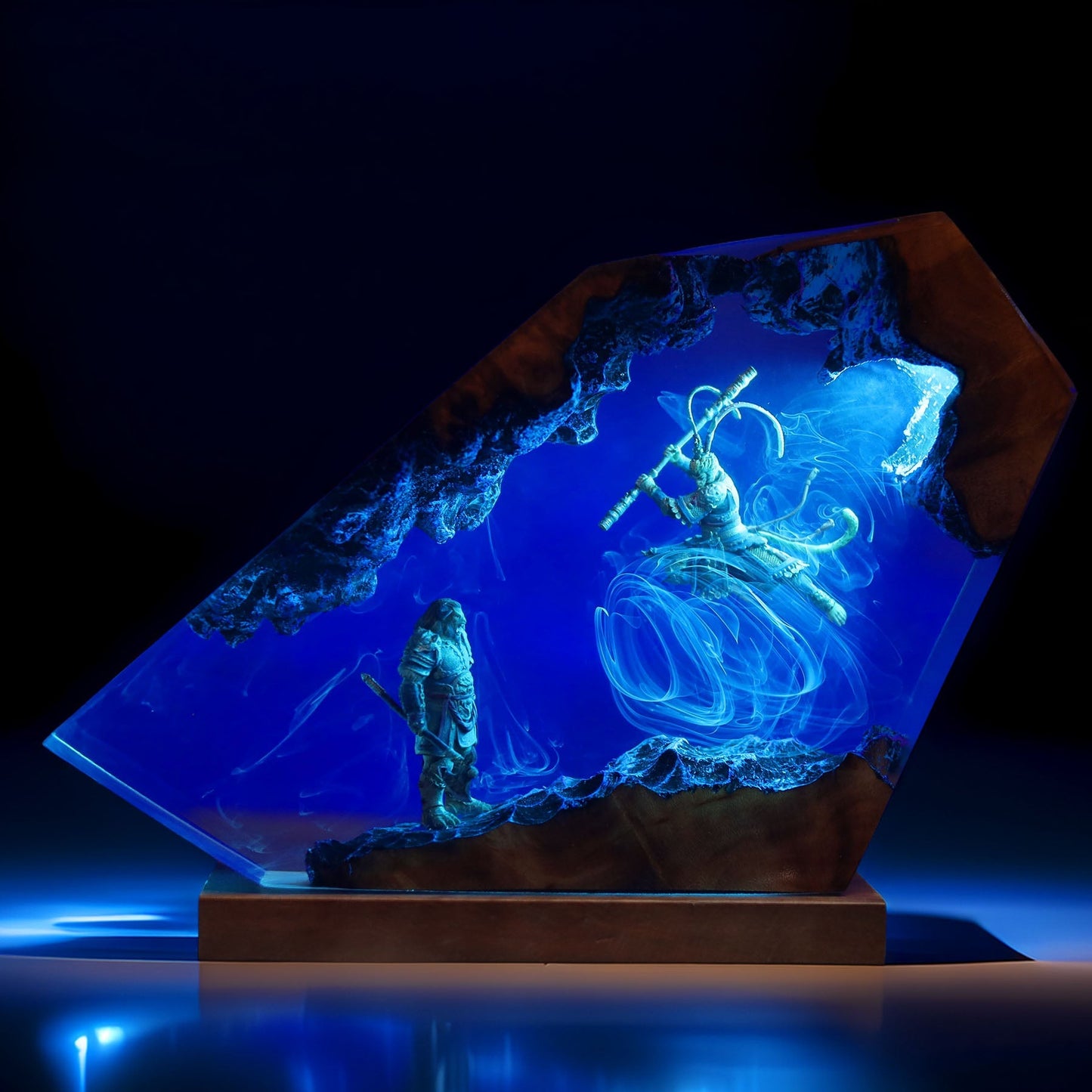 Monkey Sage Vs Bull Demon Resin Lamp