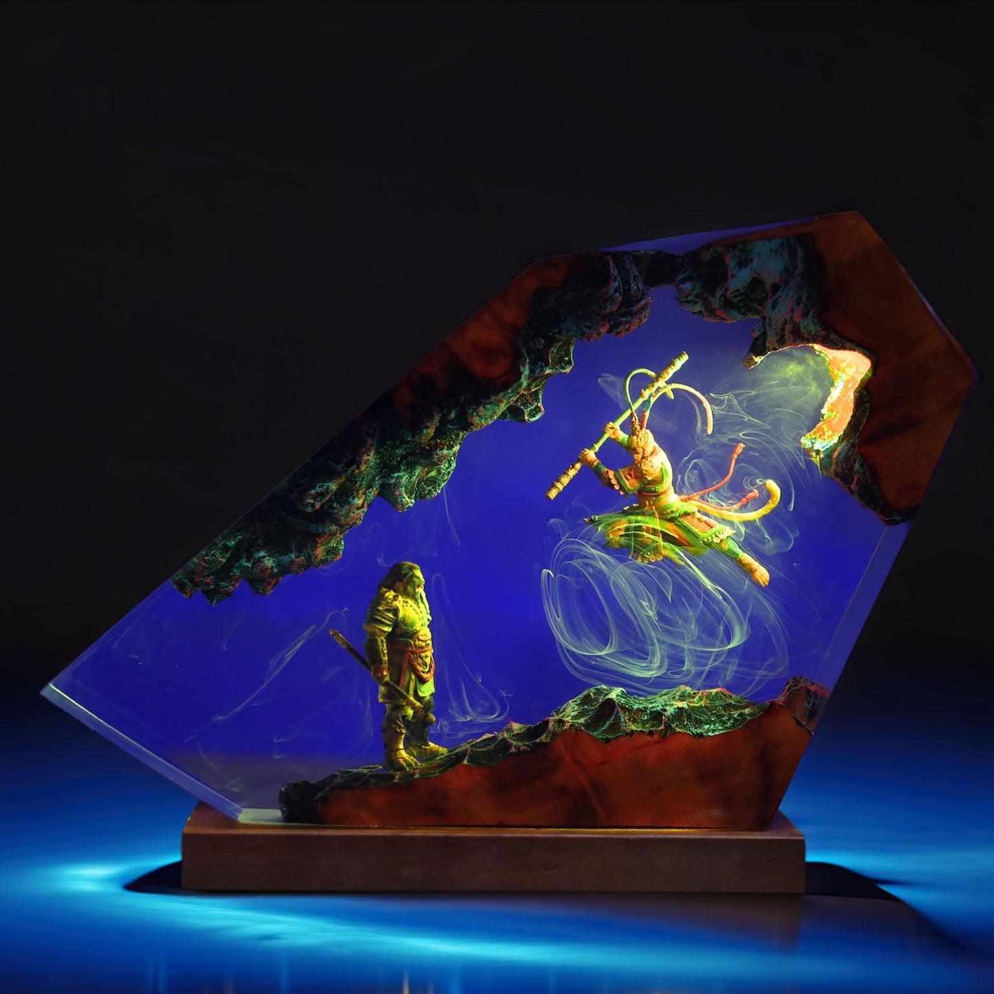 Monkey Sage Vs Bull Demon Resin Lamp