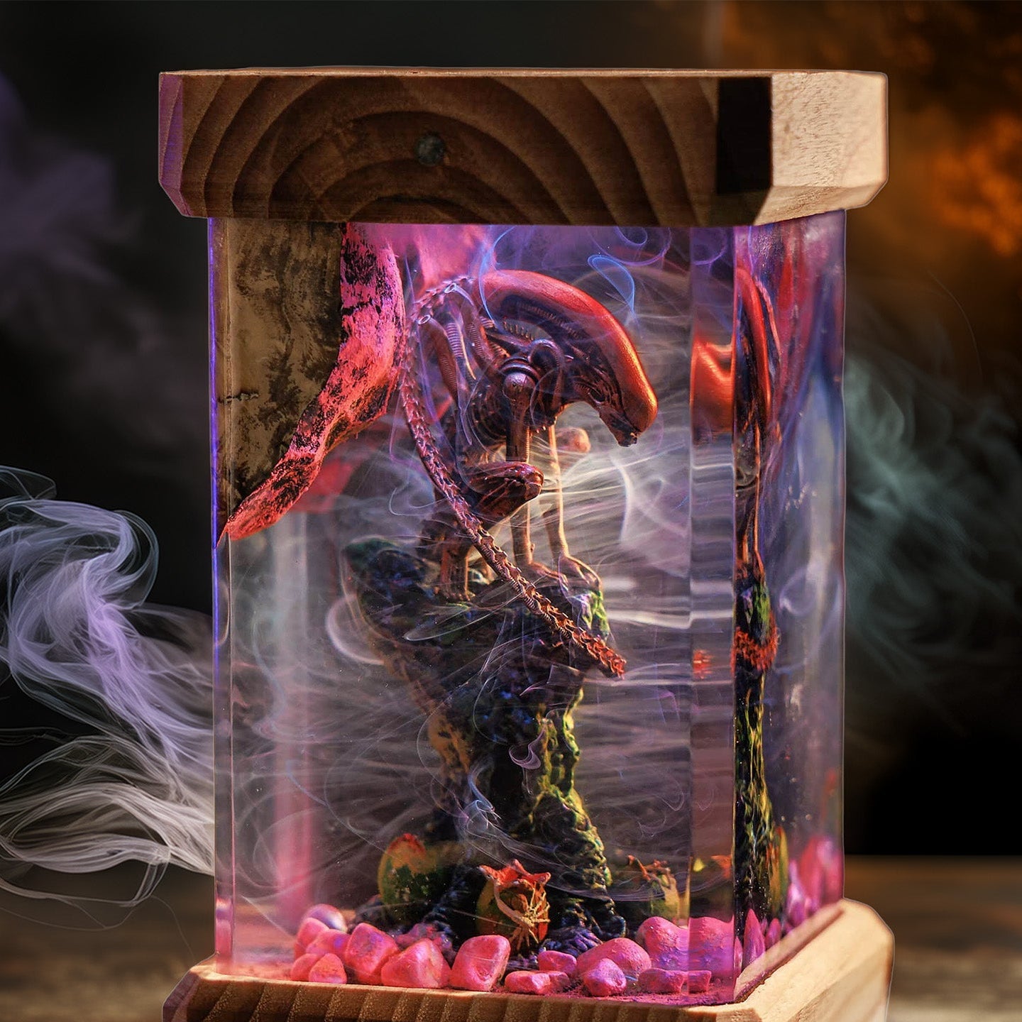 Acid-Blood Bio-Predator Resin Epoxy Lamp