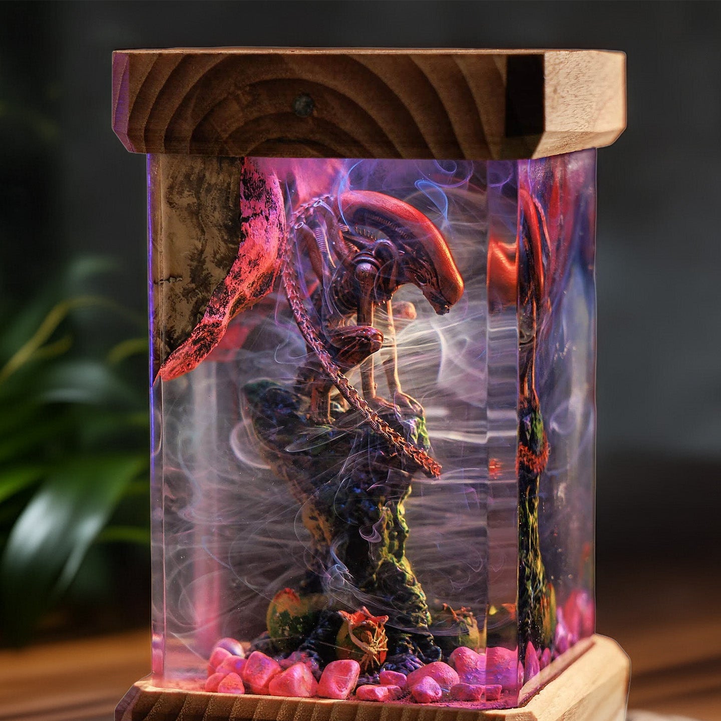 Acid-Blood Bio-Predator Resin Epoxy Lamp