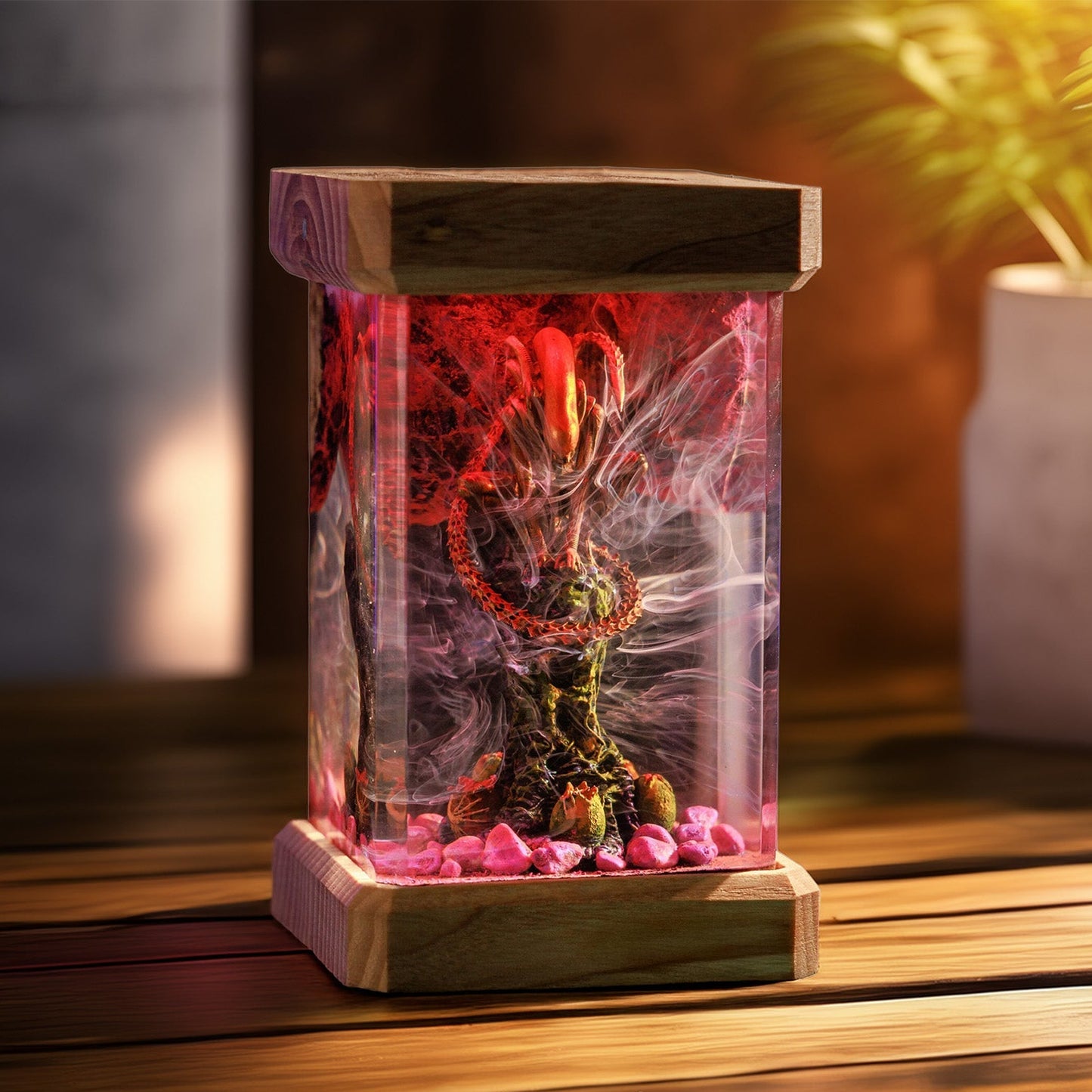 Acid-Blood Bio-Predator Resin Epoxy Lamp