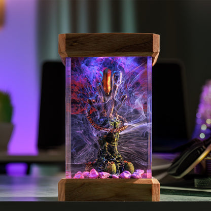 Acid-Blood Bio-Predator Resin Epoxy Lamp