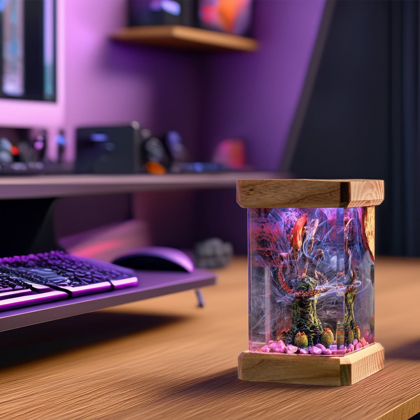 Acid-Blood Bio-Predator Resin Epoxy Lamp