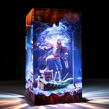 Shadow Master Ninja Resin Lamp