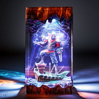 Shadow Master Ninja Resin Lamp