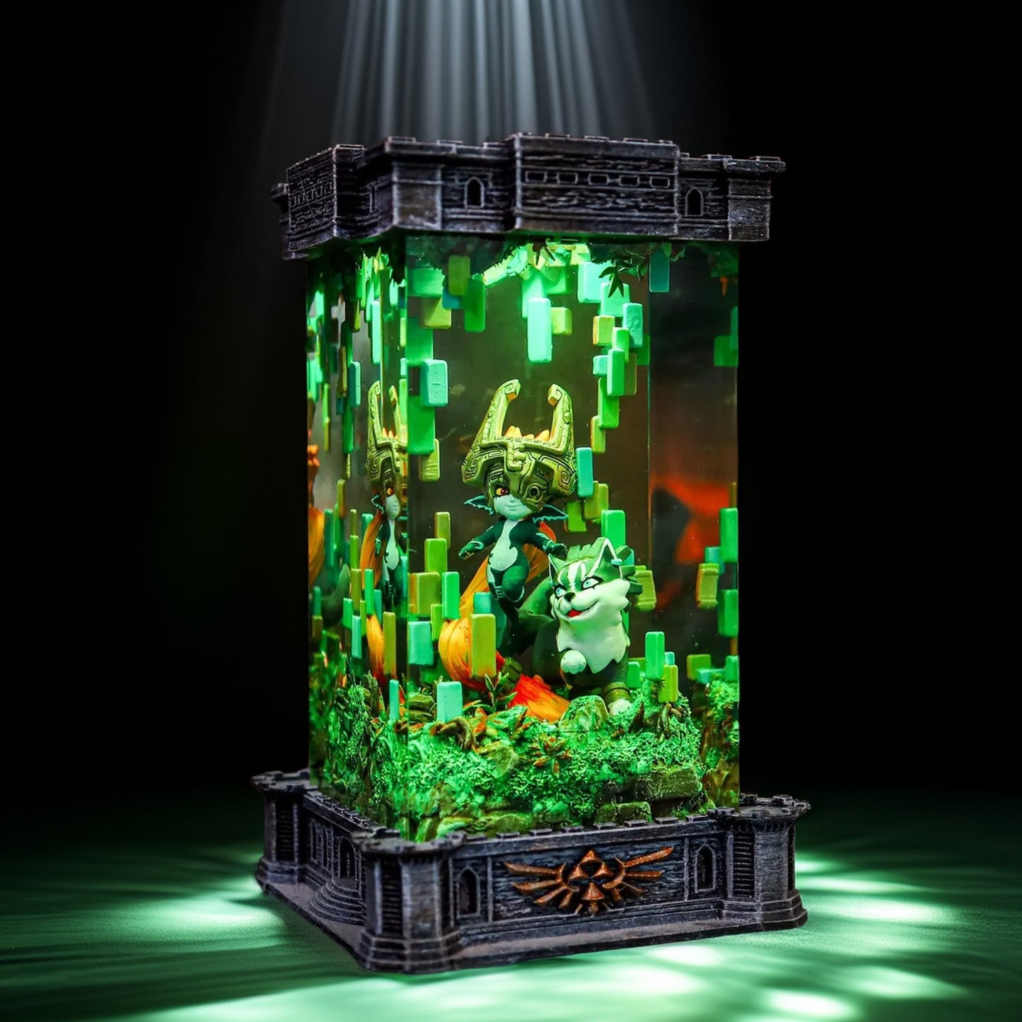 Midna and Wolf Sacred Blade Hero Resin Lamp