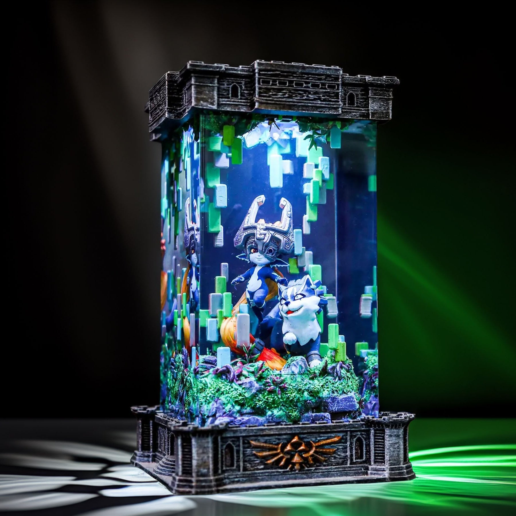Midna and Wolf Sacred Blade Hero Resin Lamp