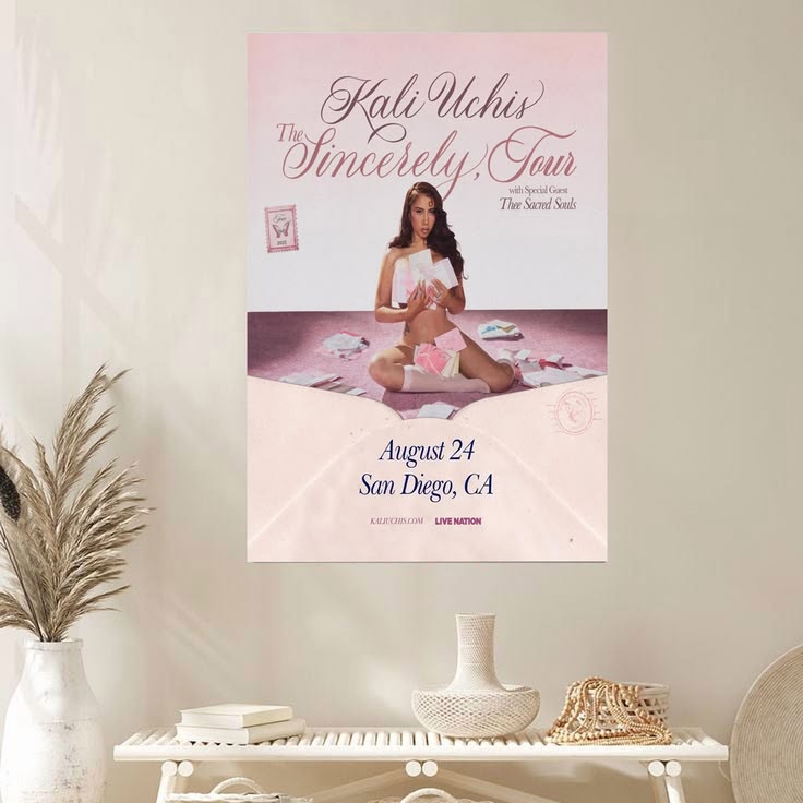 Kali Uchis Sincerely Tour Poster 2026 Size 24''x36''