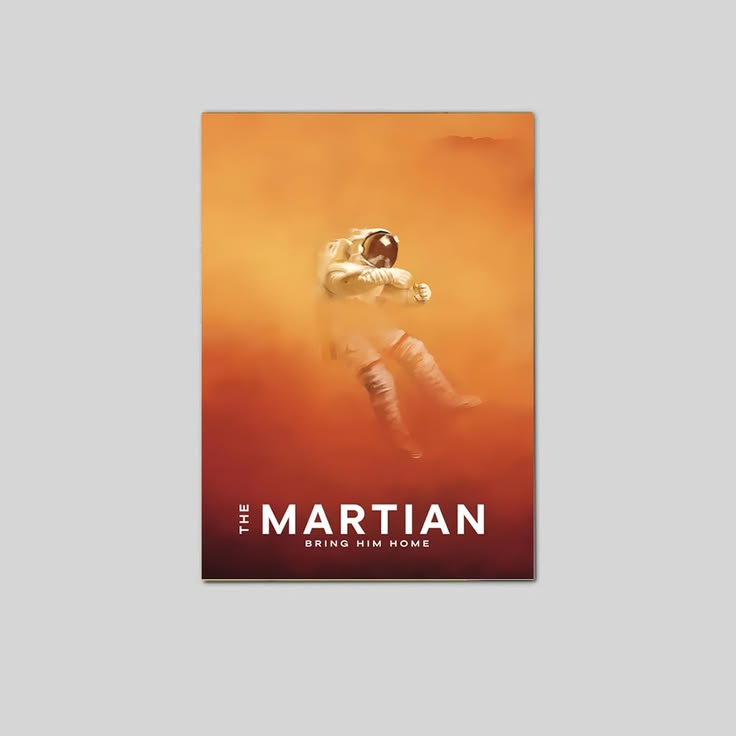 The Martian Poster, Sci-Fi Survival Movie Wall Art