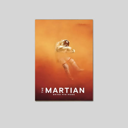 The Martian Poster, Sci-Fi Survival Movie Wall Art