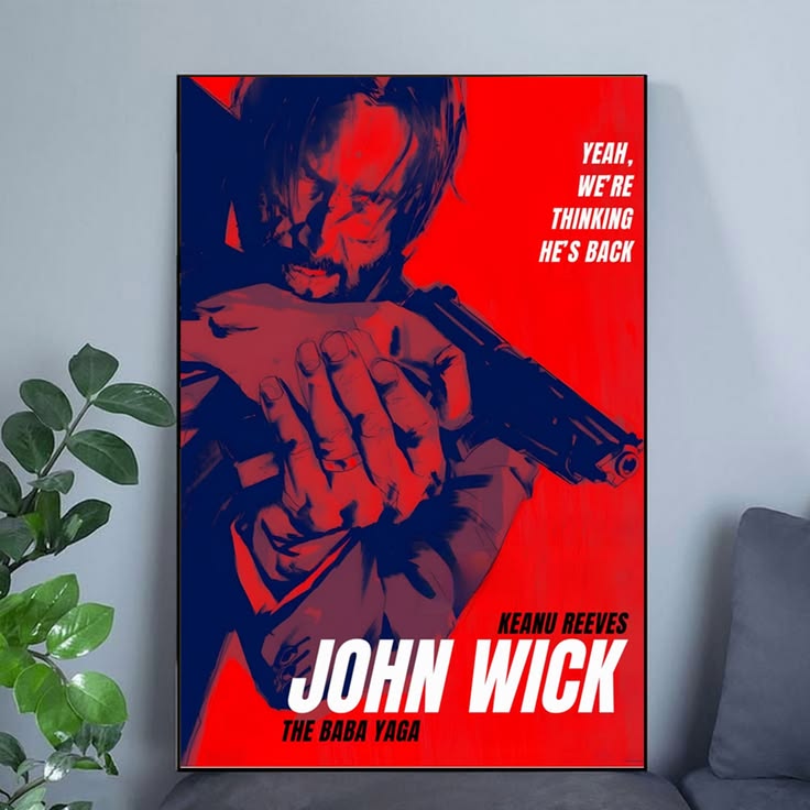 John Wick “The Baba Yaga” Poster, Cinematic Action Movie Wall Art