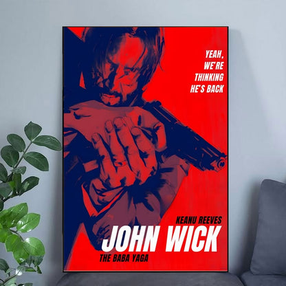 John Wick “The Baba Yaga” Poster, Cinematic Action Movie Wall Art