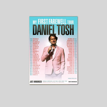 Daniel Tosh 2026 – My First Farewell Tour Poster Size 24''x36''