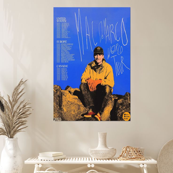 Mac DeMarco World Tour 2025 Poster Size 24''x36''