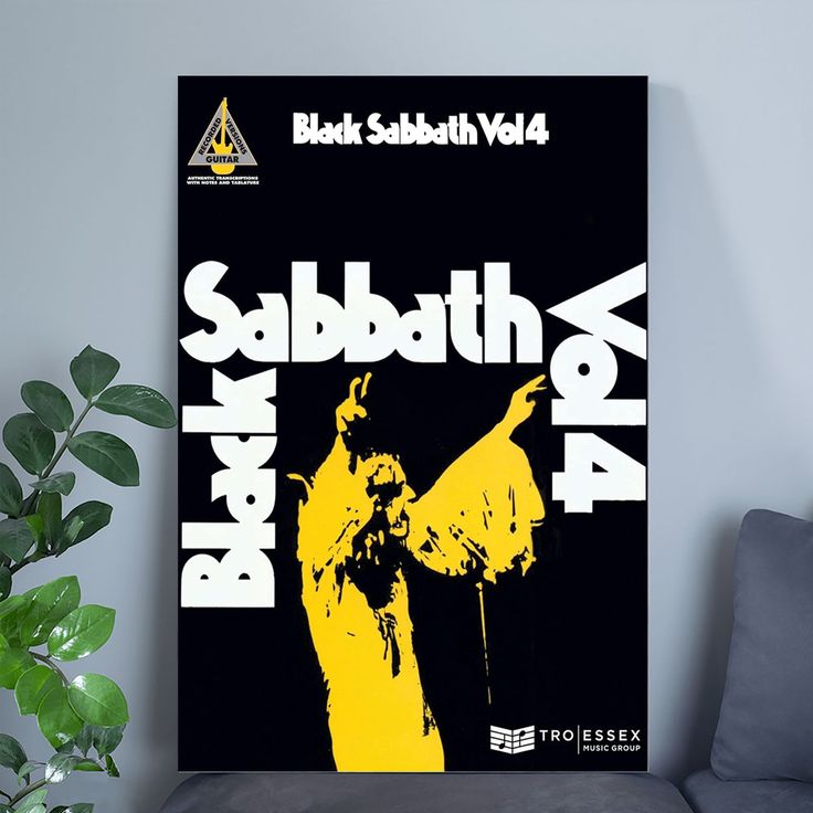 Black Sabbath Vol. 4 Guitar Sheet Music  Guitar Tablature with Note-for-Note Transcriptions from the 1972 Album Size 24''x36''