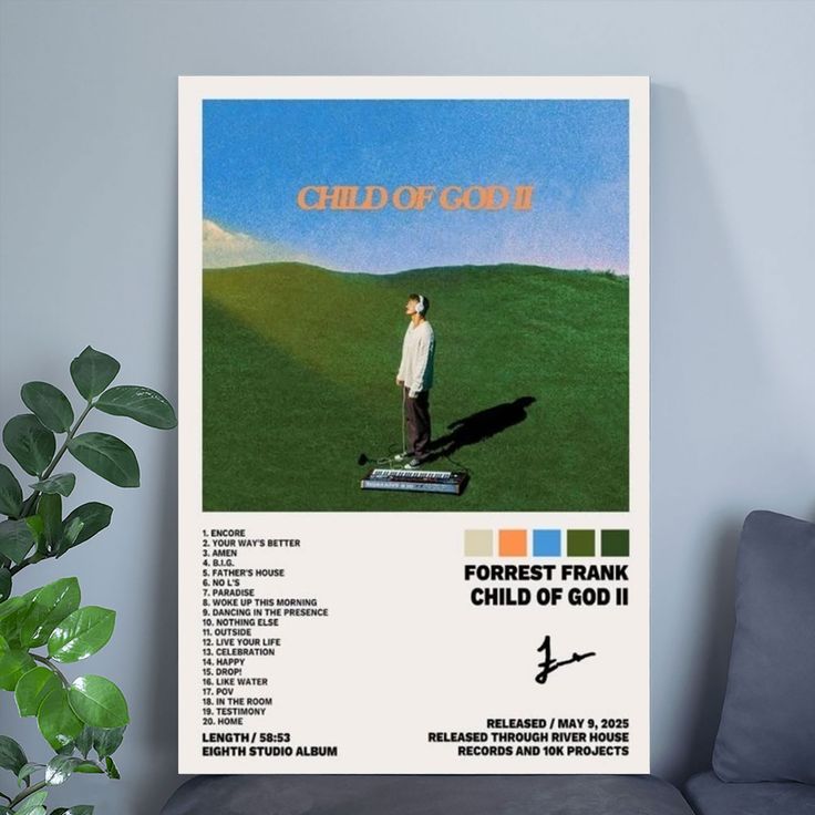 Forrest Frank Child of God II Music Album Cover Poster Size 24''x36''
