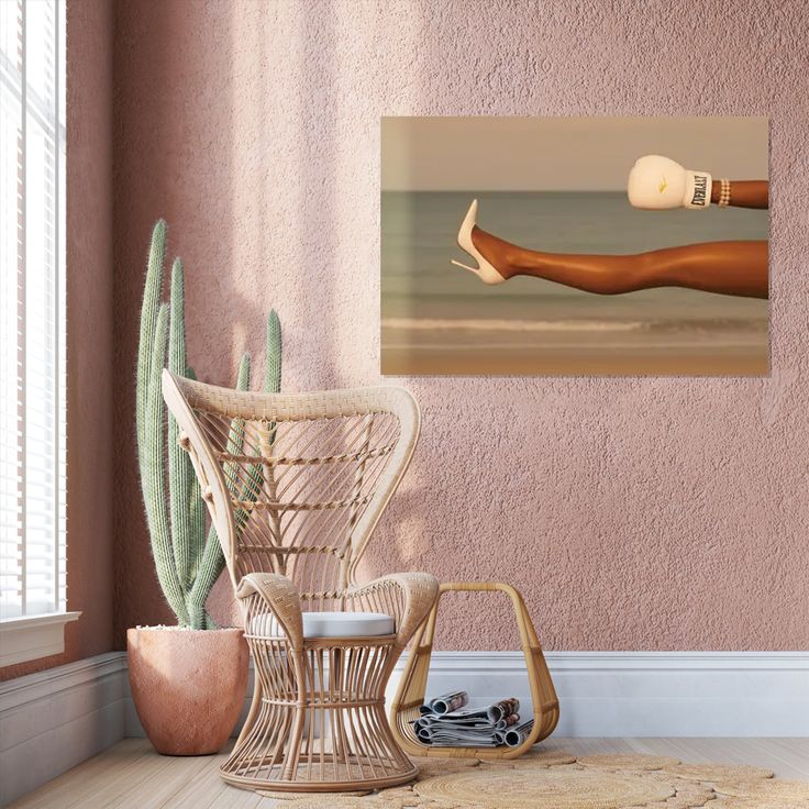 Fashion Boxing Wall Art – Surreal Pop Art Poster Size 24''x36''