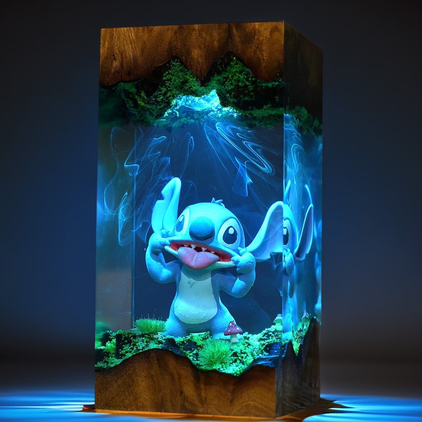 Blue Cosmic Pet Creature Resin Lamp V2