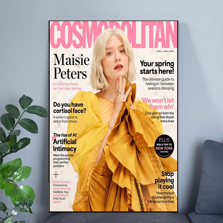 UK Cosmopolitan Magazine Maisie Peters 2026 Poster Size 24''x36''