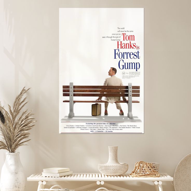 FORREST GUMP TOM HANKS OFFICIAL ORIGINAL 90s MOVIE POSTER Size 24''x36''