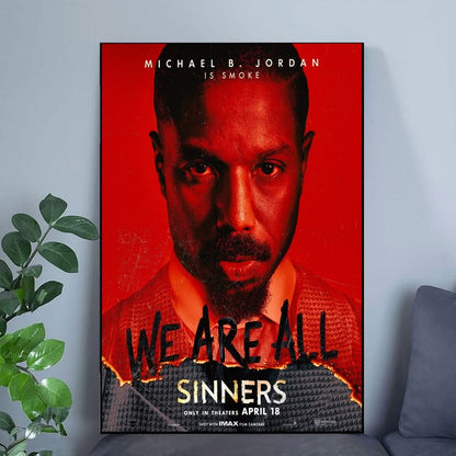 Sinners Movie Poster Michael B Jordan Hailee Steinfeld 5 Poster Size 24''x36''