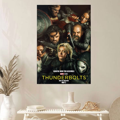 Thunderbolts Movie Poster Florence Pugh Marvel Sebastian Stan e Size 24''x36''