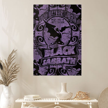 Black Sabbath Poster Lord Of This World Band Logo Textile Size 24''x36''