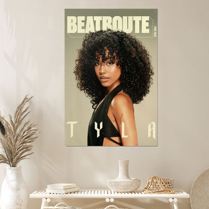 Music Poster - Tyla Singer Wall Art - Vintage Style - Size 24x36