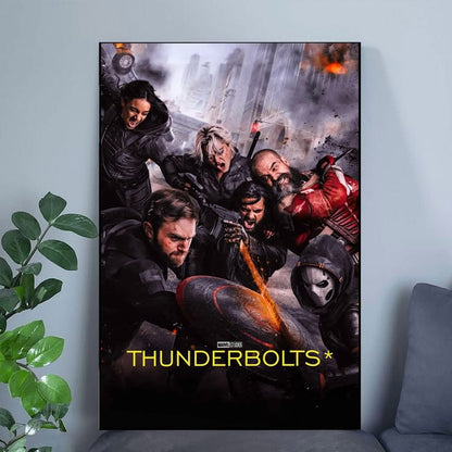 Thunderbolts Movie Poster Florence Pugh Marvel Sebastian Stan c Size 24''x36''