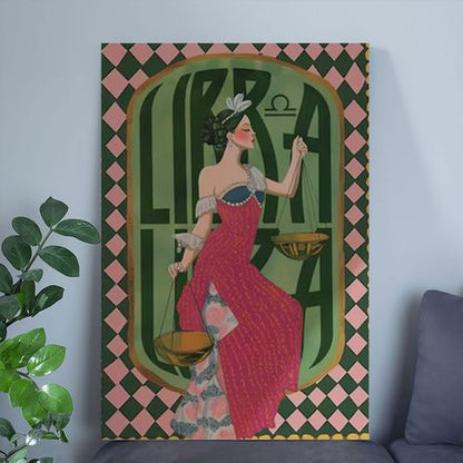 Libra Zodiac Wall Art Poster Size 24''x36''