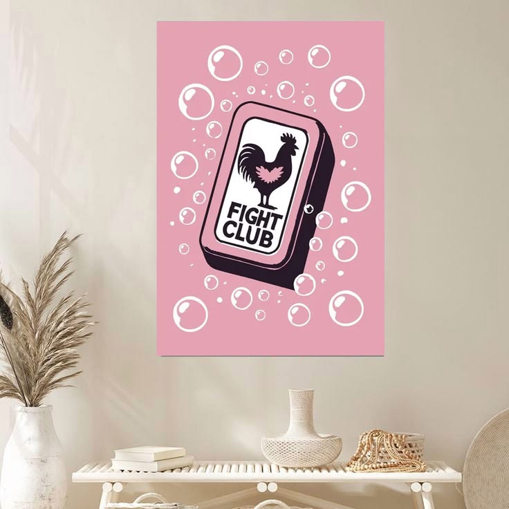 Fight Club Poster: Minimalist Cult Movie Art Full Size 24''x36''
