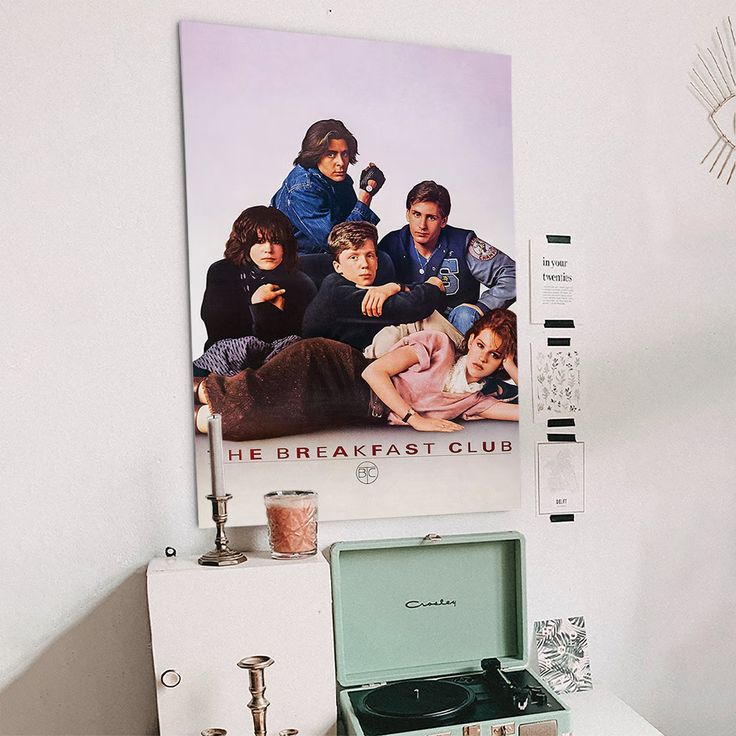 Movie Poster - The Breakfast Club Movie Poster- Vintage Style - Size 24x36