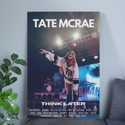 Tate McRae THINK LATER Posters & Prints on Canvas Wall Art Poster for Room Decor Size 24''x36''