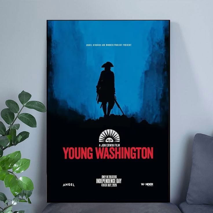 Young Washington 2026 Movie Poster Wall Murals Cinematic Aesthetic Decor Poster Size 24''x36''