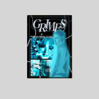 Grimes Claire Boucher Poster Shinigami Eyes Are You Ready to Die? Poster Size 24''x36''