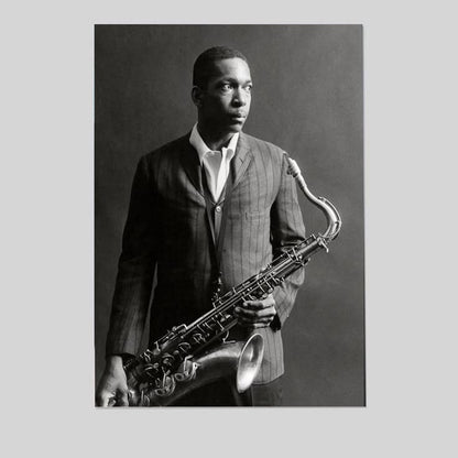 John Coltrane Poster Jazz Canvas Art Painting Wall Art Decor Size 24''x36''