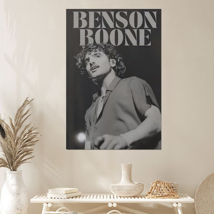 American Singer Songwriter Benson Boone Canvas Aesthetic And Decor Poster Size 24''x36''