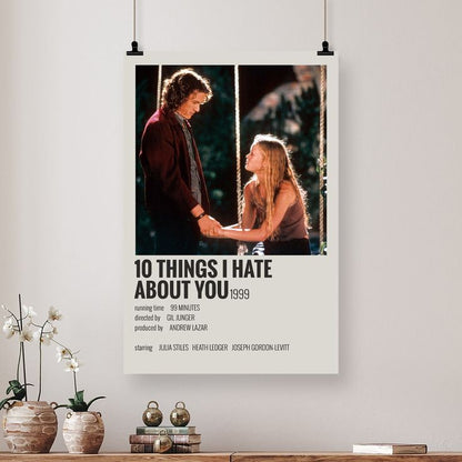 10 Things I Hate About You Posters & Prints on Canvas Wall Art Poster for Room Decor  Size 24''x36''