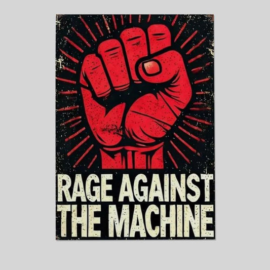 Rage Against The Machine Tin Sign Vintage Poster Man Cave Garage Bar Pub Wall Decor Size 24''x36''