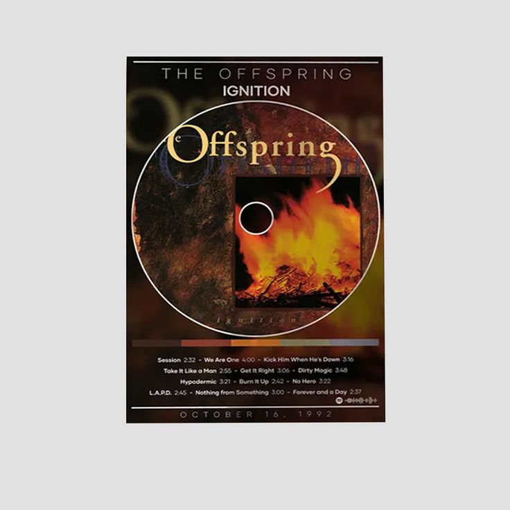 Music Poster The Offspring Poster 2025 Retro Style - Size 24''x36''