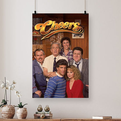 TV Show Poster - Cheers TV Show 1982-1993 Poster- Vintage Style - Size 24x36