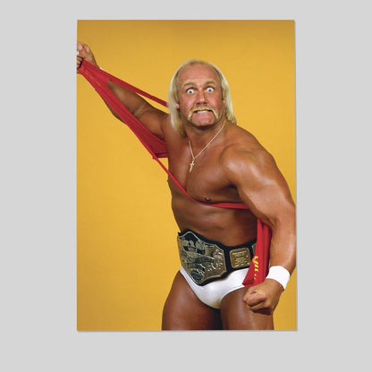 Hulk Hogan 1980s WWF championship belt 2025 Size 24''x36''