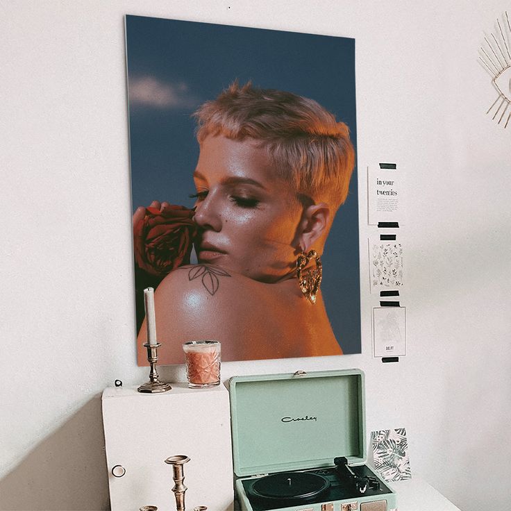HALSEY Hollywood Celebrity Art Photo Poster Size 24''x36''