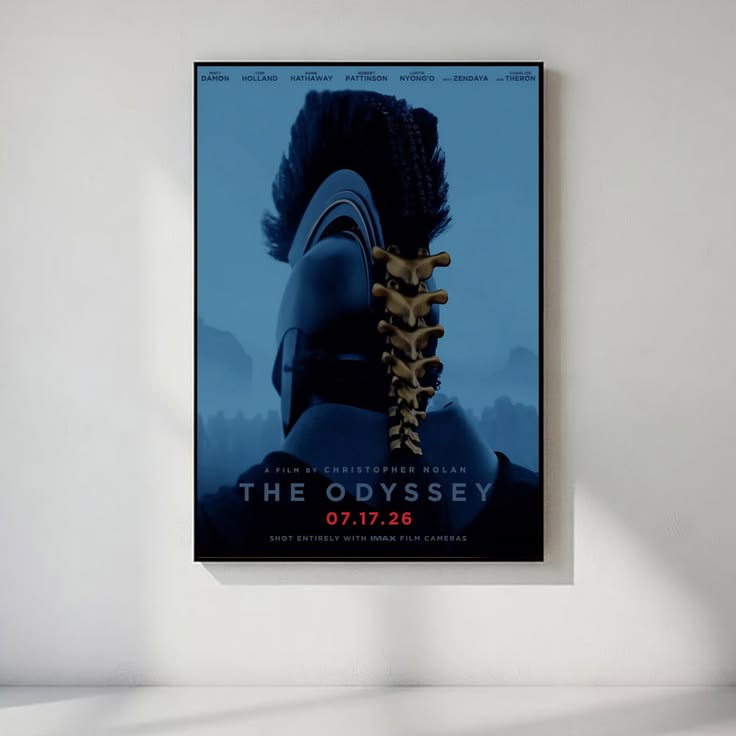 The Odyssey Poster, Epic Cinematic Movie Wall Art