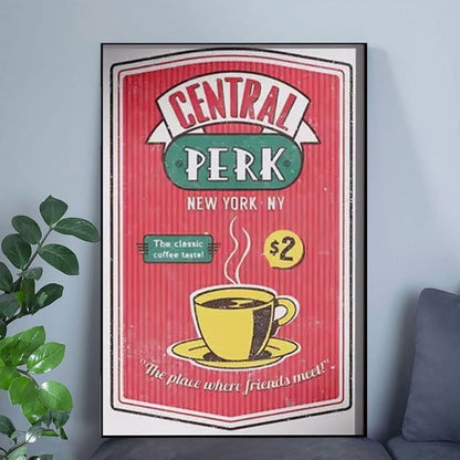 Lucky Shop Friends TV Show Poster, Central Perk Wall Art Poster Full Size 24''x36''