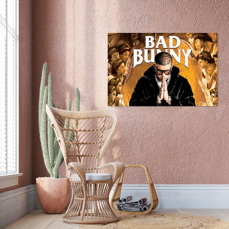 Bad Bunny Music Poster 24in x 36in Conejo Malo  - Size 24''x36''