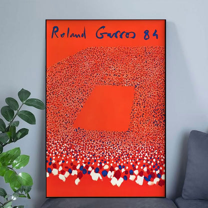 Roland Garros 1984 Posster, Home Decor Poster Full Size 24''x36''
