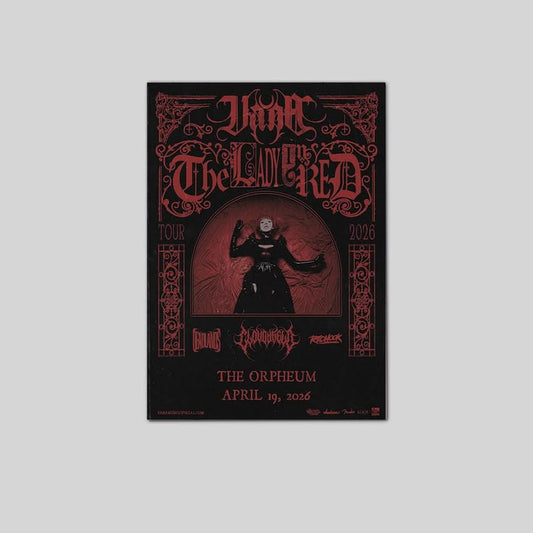 Vana The Lady In Red Tour 2026 Poster Size 24''x36''